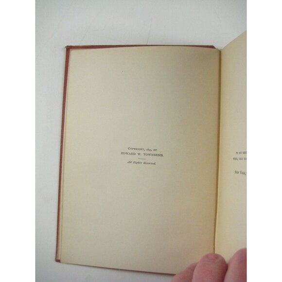 A Daughter Of The Tenements Edward W Townsend 1895 Red Hardcover - Picture 7 of 11